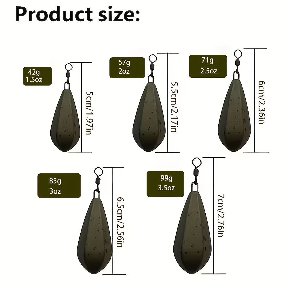 Paquete de 4 Pesas de Pesca de - Freshwater Line reseña y precio