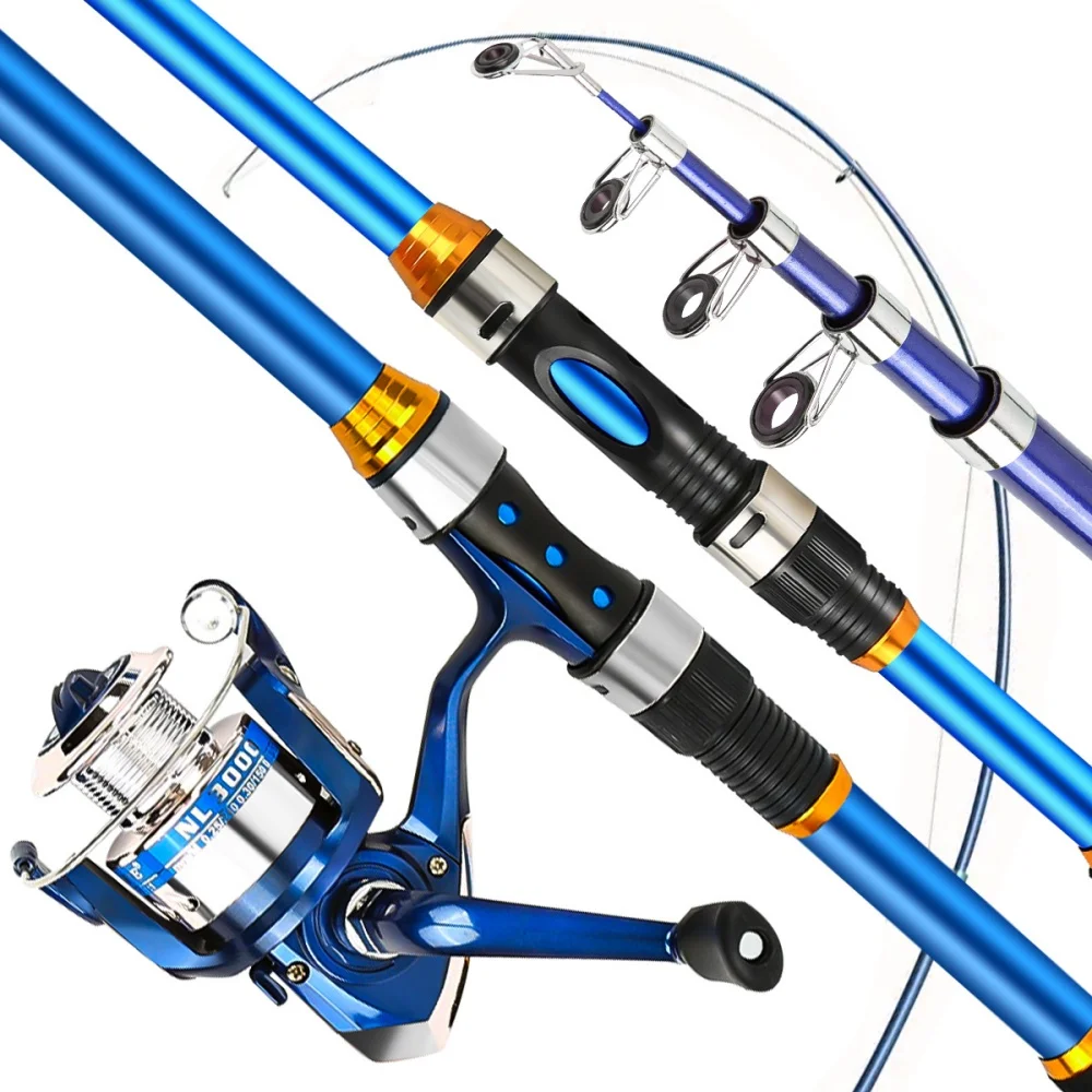 Juego de cañas de pescar teles - Freshwater Line reseña y precio